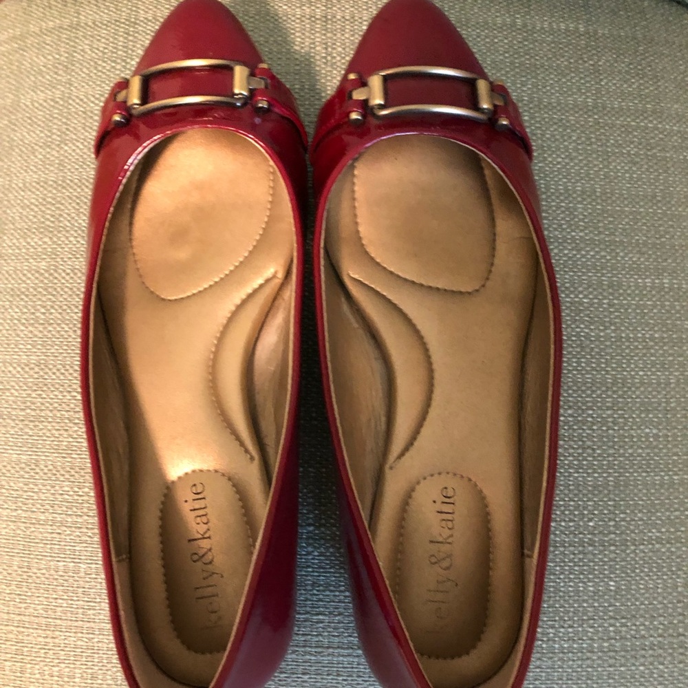 Kelly & Katie Red Patent Ballet Flats